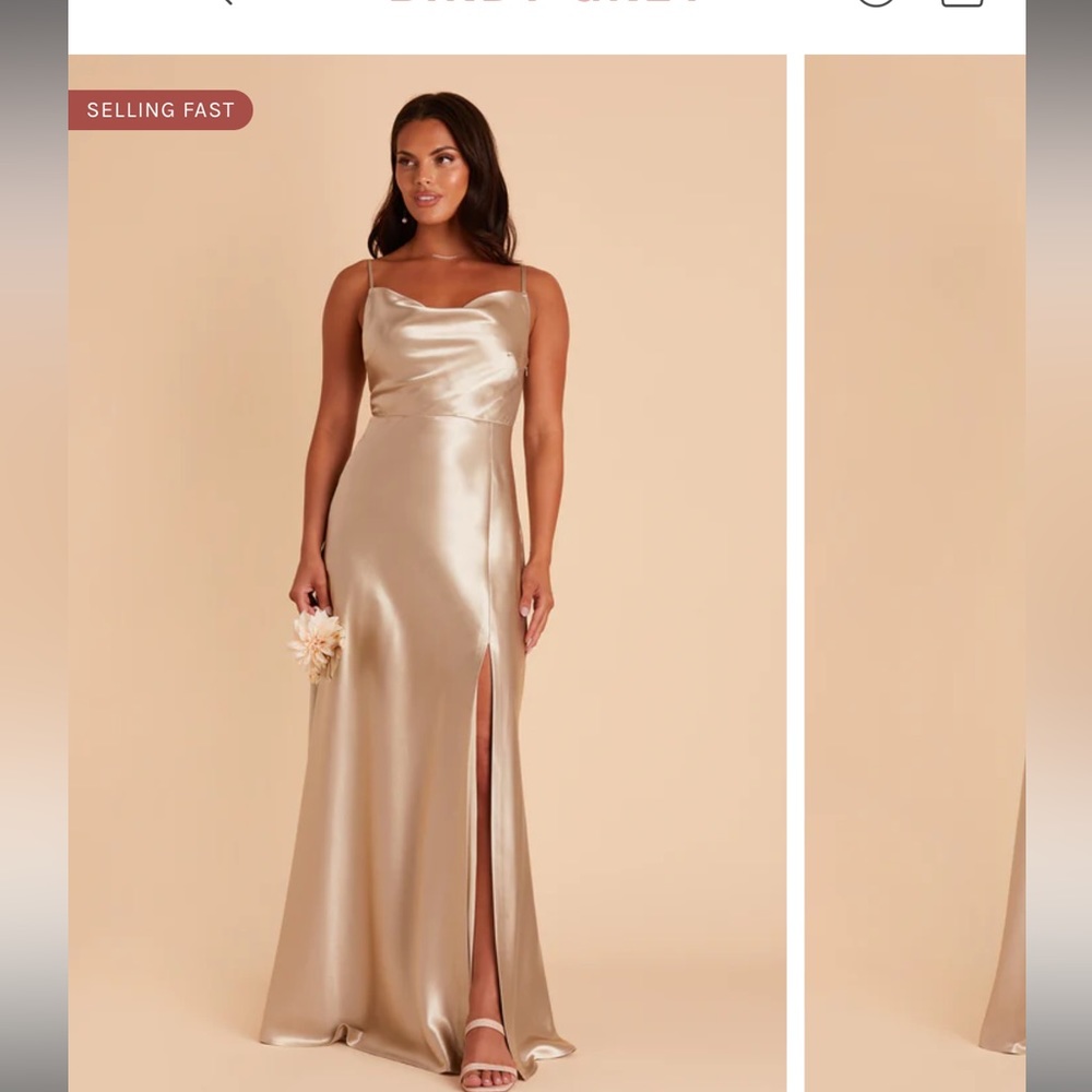 Birdy Grey - Champagne Satin Dress - Size L
